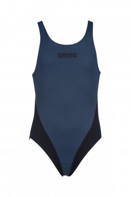 Arena 2A241550 - W Solid Swim Tech High Lacivert Yüzücü Mayosu