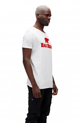 Bad Bear 19.01.07.002 - TEE Erkek Kırık Beyaz/Kırmızı Tişört
