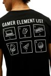 Bad Bear 22.01.07.025 - Gamer Element Siyah T-Shirt