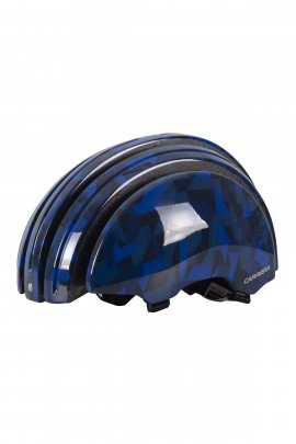 Carrera Foldable Grap Blue Shiny Camo Lacivert Bisiklet Kaskı
