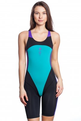 Mad Wave M0167-01 - Swimsuit Athletic Kadın Turkuaz Yüzücü Mayo