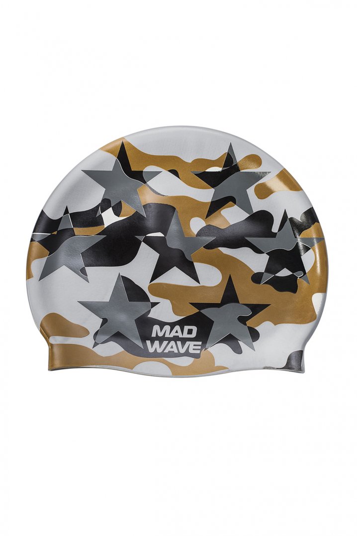 Mad Wave Military Star Silikon Kamuflaj Yüzücü Bone