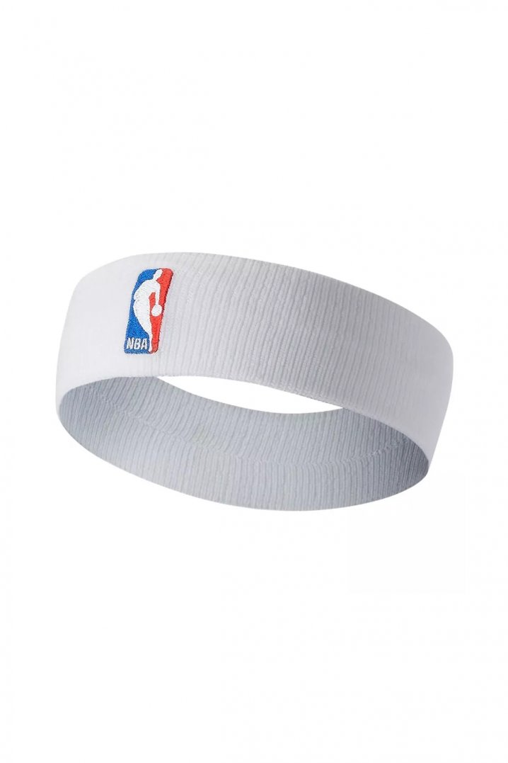 Nike N.KN.02 - Headband Nba Beyaz Kafa Bandı