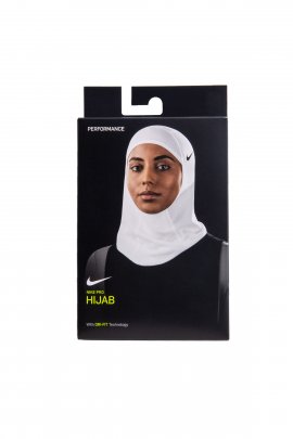 Nike N.000.3533.101 - Pro Hıjab 2.0 Sporcu Boneli Kadın Beyaz Başörtüsü