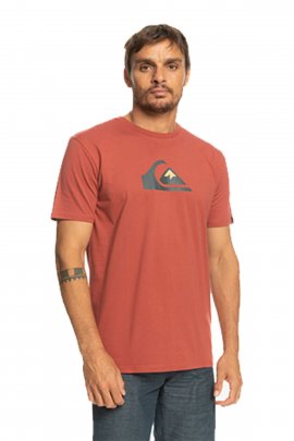 Quiksilver Comp Logo Ss Bordo Erkek T-Shirt
