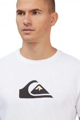 Quiksilver Comp Logo Ss Erkek Beyaz T-Shirt