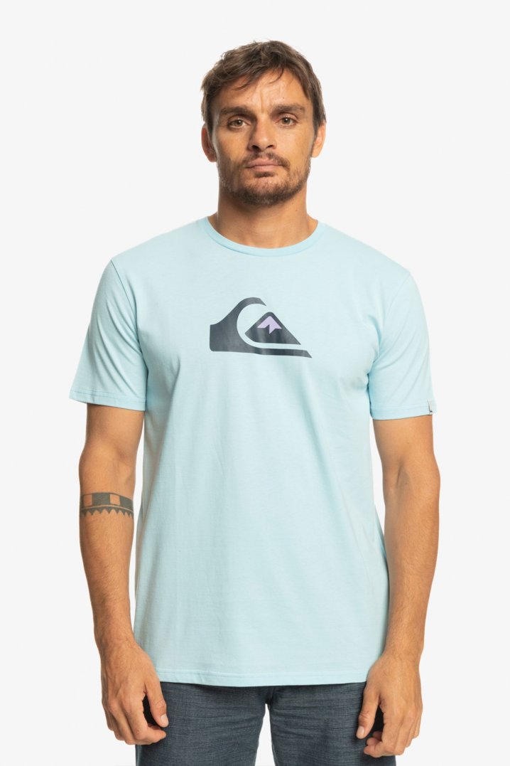 Quiksilver Comp Logo Ss Mavi Erkek T-Shirt