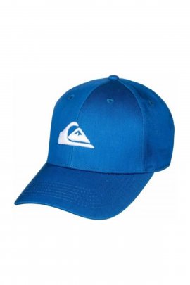 Quiksilver AQYHA03387 - Mountain & Wave Stretch Fit Mavi-Beyaz Şapka
