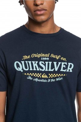 Quiksilver Check On It Erkek Lacivert T-Shirt