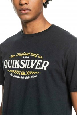 Quiksilver Check On It Erkek Siyah T-Shirt