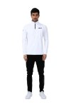 Raru 1-RYFS201 - Erkek Yarım Fermuarlı Beyaz Sweatshirt