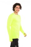 Raru Uzun Kollu Sporcu Neon Sarı T-Shirt