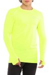 Raru Uzun Kollu Sporcu Neon Sarı T-Shirt