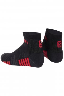 Salomon L16022 - Active 2P Outdoor  Siyah-Kırmızı Çorap