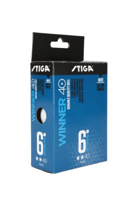 Stiga 1112-2310 - Winner 6lı Masa Tenisi Beyaz Pinpon Topu