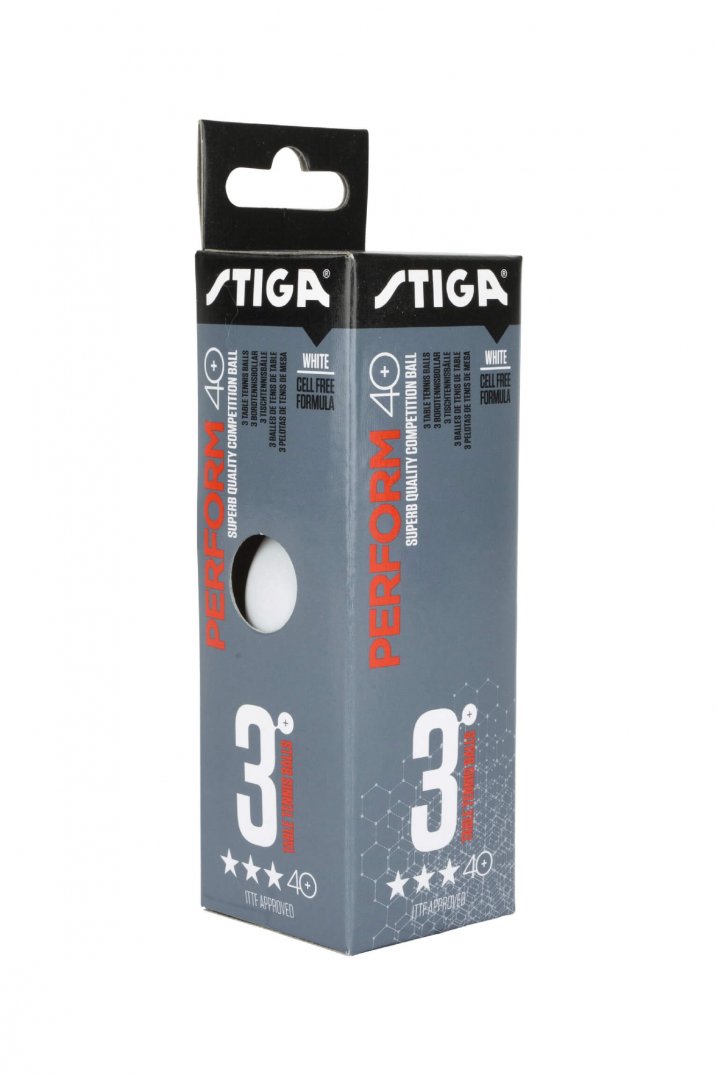 Stiga 1113-2110 - Perform 3lü Masa Tenisi Beyaz Pinpon Topu