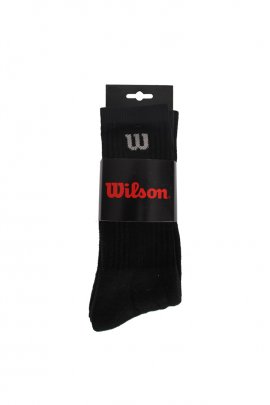 Wilson WRW275B30 - Crew 3lü Erkek Siyah Spor Çorap