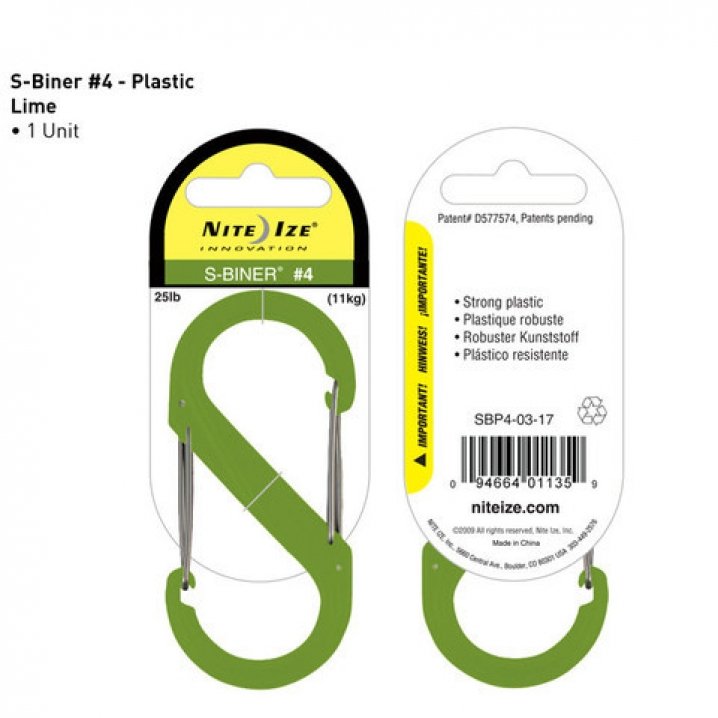 Nite-ize S-Biner Plastik Size 4 Lime