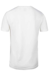 2AS Alex Sıfır Yaka Pamuklu Beyaz Tişört  2ASALEXSMFB25-2