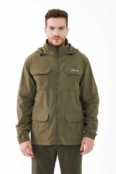 2AS Safari Erkek kapşonlu Ceket Haki - 2ASSAFR01629-Haki-2XL