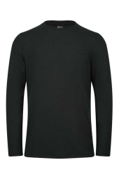 2AS Vernon Siyah Erkek Uzun Kol Viloft T-Shirt