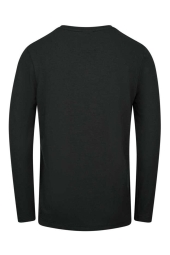 2AS Vernon Siyah Erkek Uzun Kol Viloft T-Shirt