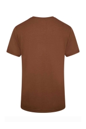 2AS Winson Erkek Viloft Sıfır Yaka Kahve T-Shirt - 2ASWINMFBSS24KAK1-Kahveren-3XL