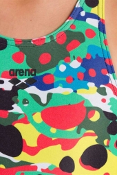 Arena Kız Çocuk Camouflage Tech Back Yüzücü Mayosu 002925500