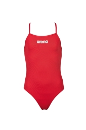 Arena 2A469045 - G Dynamo Jr. One Piece Kırmızı Kız Çocuk Yüzücü Mayosu