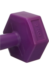 Avessa DB4141 - Plastik Köşeli 2 li Dumbel 3Kg