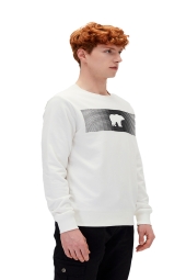 Bad Bear 19.02.12.007 - Erkek Beyaz Sweatshırt Fancy Crewneck