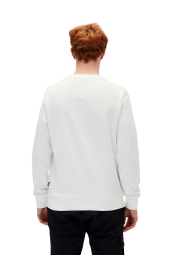 Bad Bear 19.02.12.007 - Erkek Beyaz Sweatshırt Fancy Crewneck