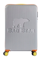 Bad Bear Logo Gri Orta Boy Seyahat Tekerlekli ABS Valiz 65 Lt. 