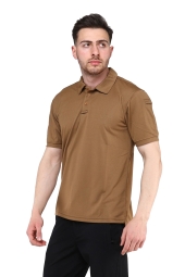Grand Wolf North Mountain Urban Tactical Polo Yaka Açık Kahverengi Tişört