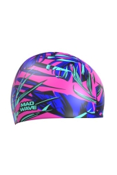 Mad Wave Tropıcal Pembe Silikon Yüzücü Bone