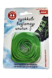 Magic Locks 16B2 - Yassı Neon Yeşil Akıllı Bağcık