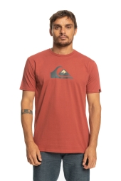 Quiksilver Comp Logo Ss Bordo Erkek T-Shirt