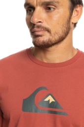 Quiksilver Comp Logo Ss Bordo Erkek T-Shirt