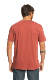 Quiksilver Comp Logo Ss Bordo Erkek T-Shirt