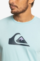 Quiksilver Comp Logo Ss Mavi Erkek T-Shirt