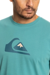 Quiksilver Comp Logo Ss Turkuaz Erkek T-Shirt