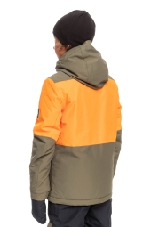 Quiksilver Mission Çocuk Snowboard Su Geçirmez Haki Kayak Montu 