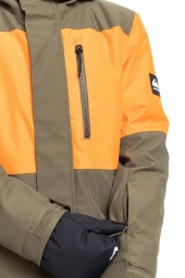 Quiksilver Mission Çocuk Snowboard Su Geçirmez Haki Kayak Montu 