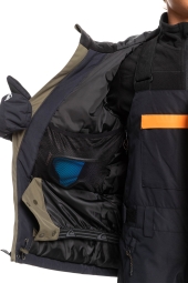 Quiksilver Mission Çocuk Snowboard Su Geçirmez Haki Kayak Montu 