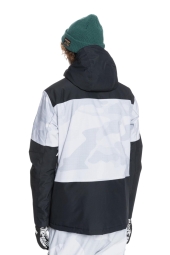 Quiksilver Mission Prt Bloc Erkek Kayak/Snowboard Beyaz Siyah Montu
