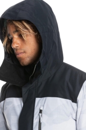 Quiksilver Mission Prt Bloc Erkek Kayak/Snowboard Beyaz Siyah Montu