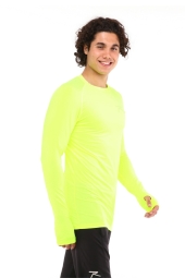 Raru Uzun Kollu Sporcu Neon Sarı T-Shirt