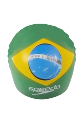 Speedo 8-7298-BRZ - Brazil Flag Cap Yeşil-Sarı Yüzme Bonesi
