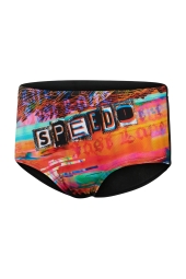 Speedo Placement Erkek Turuncu-Siyah Yüzücü  Mayosu