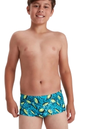 Speedo Smiley Erkek Çocuk Turkuaz Yüzücü Mayo